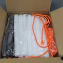 Vinsot 2 Pack Elastic Crossbar 17. 6 ft High Jump Training Equipment Long High Jump Bungee Crossbar Pole Vault Training Elastic Bands for Practice Foldable Gymnastics Bar, White Black