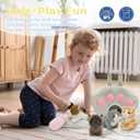 Tezituor 7Pcs Cat Stuffed Animal Set,Plush House with 4 Soft Realistic Kitten Toys,Cats Plushies for Kids Christmas Birthday Halloween Pet Gift Interactive & Travel-Friendly Kitties Carrier Playset