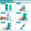 Enhon Cord Maker Portable Fringe Twister, Handheld Cord Maker for Craft Yarn Making Twister for Beginners (Patent Pending) (Green)