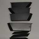 1797 4 Door Handle Storage Box fit for Ford Bronco 2021 2022 2023 2024 2025 Accessories Car Pocket Organizer Black 4pcs/Set