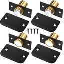 Magnetic Door Catch Internal Door Jiayi 4 Pack Ball Door Catch Adjustable Ball Door Magnet Latch, Black Roller Catch Top Door Hardware for Hidden Pantry Door Cupboard Closet Door Closing