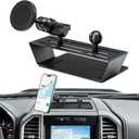 Magnetic Dash Phone Holder for F150, No Punching Required Phone Mount Compatible with 2015-2020 F150 2017-2022 F250 F350, Full Metal Cellphone Mounting Bracket for Most CellPhones (BLACK)