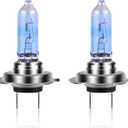 NEWBROWN H7 Headlight Bulb Halogen Headlight Bulb 5000K Super White Light Long Life Replacement PX26D 12V/55W (H7, 2 Pack)