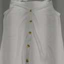 Zeagoo Womens Sweater Vest V Neck Button Down Shirts Trendy Knit Sleeveless Cardigan Top Shirt (Medium, White)