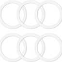 4 Pcs Gasket Seal Rings for Bialetti Moka Express Dama 6 Cups - Spare Food Grade Silicone Sealing Rings for Aluminium Stovetop Coffee Maker Pots (Better Than Rubber)