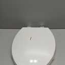 Elongated Toilet Seat, 18.5 Soft/Slow Close Oval (Oblong) Toilet Seat for Elongated Toilets, No-Slam Quiet-Close Lid, Easy-to-Install & Clean, Durable Never-Loosen White Plastic Seat