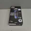 Braun Series 6 6040cs Electric Shaver with Charging Stand, Precision Trimmer, Wet & Dry, Rechargeable, Cordless Foil Shaver, Blue (6 Piece Set)