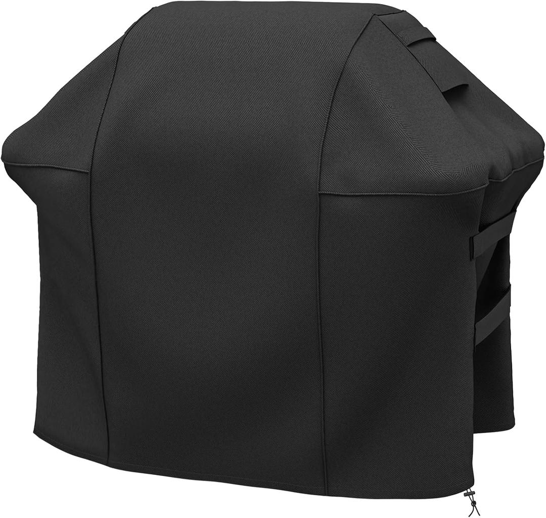 SHINESTAR Grill Cover for Weber Spirit II 200 Series, Double Straps and Built-in Vents, Heavy Duty & Waterproof, Fits Grill Up to 48 Inch Wide, Black