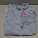 Women's Denim Dress for Women Cute Blue Babydoll Denim Shirt Dress Denim Dress with Pockets, Large