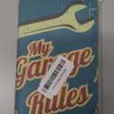 HOSNYE Vintage Car Service Cotton Linen Throw Pillow Case Auto Parts Gas Tire Shop Garage Auto Batteries Pillow Cushion Covers Home Sofa Decorative 18 X 18 Inch (Multi153)