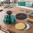 NEWTRY 1000g/0.01g Electronic Fabric GSM Scale Digital Textile Weight Balance with a 0-2mm Disc Sampler Cloth Cutter for Textile Paper Non-Woven Fabrics (110V Scale + Sampler)