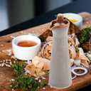 Hemoton Japanese Style Kiln-Changing Ceramic Oil Bottle 7 Oz Condiment Dispenser for Soy Sauce Vinegar Olive Oil Kitchen Dining