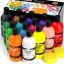 Nicpro 14 Colors Large Washable Paint Set for Kid (16.9oz), Acrylic Bulk Paint Supplies Non-Toxic Tempera Paint for Art, Craft, Poster & Finger Paint, School, Teacher Classroom Must Have, Paraben-Free
