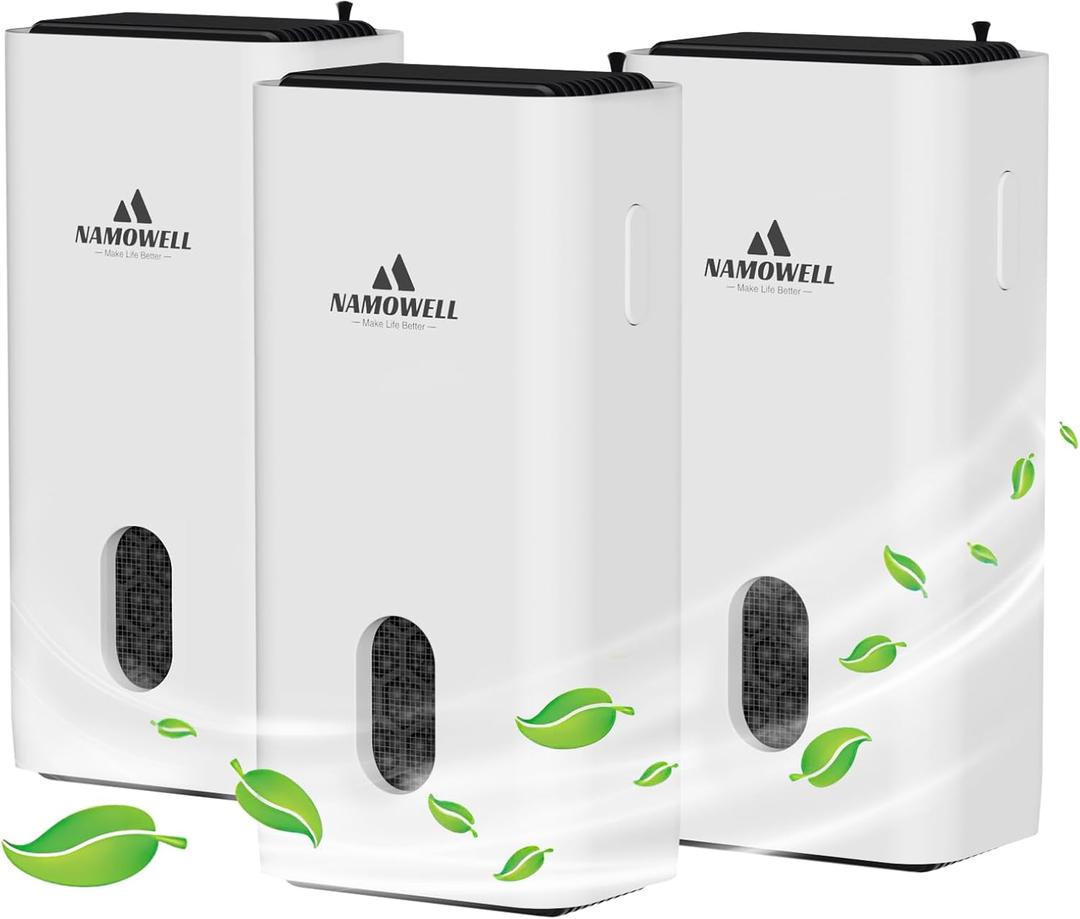 Air Purifier Plug In 3 pack, Air Ionizers for Home, Negative Ion Generator for Rooms With Odor and Smoke, Usually Used in Bedrooms, Pet Rooms, Toilets, Garages, Small Rooms