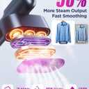 Travel Steamer for Clothes,100-240V Travel Steamer & Iron 2 in 1 with Fast Heat-Up,1200W Portable Handheld Garment Steamer,Travel Size,Large Heat Panel,Fabric Quick Wrinkle Remover for Global & Europe