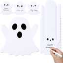 24 Pack 720 Sheets Halloween Sticky Notes Ghost Notepads 3 x 3'' Cute Holiday Multicolor Self Adhesive Notepads for Kids Student School Classroom Office Supplies