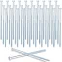 Tandefio 1/2" x 10" Lag Bolt 30 Pack Lag Screws Galvanized for Wood 1/2 Inch x 10 Inch Hex Head Long Lags Bolts Camping Trip to Hold Down Tent