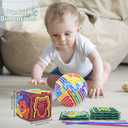 Creative 3D Sensory Cube Toys for Children with Autism,Silicone Fingertip Cube Toys for Anxiety Relief, Focus, ADHD & Autism,Suitable for Children and Adults,with 20 Silicone Strings (Green)