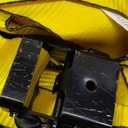 STANLEY S1007 Black/Yellow 1.5" x 16' Ratchet Tie Down Straps - 1,100 lb Safe Working Load / 3,300 lb Break Strength, 2 Pack