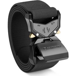 FAIRWIN Tactical Belt Men, 1.5" Nylon Web Military Hiking Rigger Work Belts with Heavy-Duty Quick-Release Buckle, Size: S (Waist 30"-36")