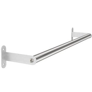 MKO Towel Rod for Bathroom, 16 Inch Heavy Duty Bath Hand Towel Holder Rod, Single Towel Bar Wall Mounted, Brushed Nickel
