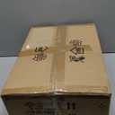 Vintage Bathroom Vanity Light, 3-Light Matte Deep Brass Finish Vanity Light with Flower-Shaped Amber Glass Shades, Retro Wall Sconce for Bathroom