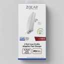 ZGEAR 2 Port Low Profile Adapter Fast Charger