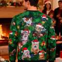 RAISEVERN Ugly Christmas Sweatshirts for Men Women Funny Pullover Sweaters for Xmas Holiday (M)