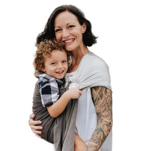 Nalakai Ring Sling Baby Carrier, Soft Linen Baby Sling, Baby Wrap, Comfort, Style, and Giving Back - Carry Your Little One with Love (Storm Cloud)