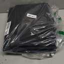 Large 22 Quart Linen Fabric Foldable Storage Bin Cube Organizer Basket with Flip-Top Lid & Handles, Clothes Blanket Box for Home, Office, Closet, Black, 4 Pack 14.6 x 9.5 x 9.5