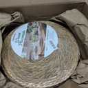13 Inch Round Woven Placemats Set of 24, Boho Farmhouse Rustic Rattan Wicker Braided Chargers for Dining Table, Water Hyacinth Jute Place Mats for Dinner Plates, Outdoor Patio & Wedding Decor