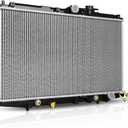 DWVO Radiator Complete Radiator Compatible with 1998-2002 Accord 2.3L ENG F23A1/A4/A5 19010PAAA51 19010PAAA53 19010PAAA03