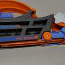 Hot Wheels Transporter Truck Mobile Playset Large Loop Collapsible Launcher Room for 18 Die-Cast 1:16 Vehicles Ages 3 and Up (Multicolor)