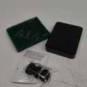 Saillong Transducer Mounting Plate Kit, 25mm Transducer Mount with Adhesive, Adhesive Mount with Scouring Pads Cleaning Wipes, No Drill Sensor Mount(Black)