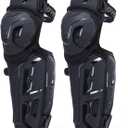 SCOYCO Motorcycle Knee Shin Guards for Men - CE Level 1 Motocross Knee Pads Protective Gear with 45-180 Knee Flexibility Design and Adjustable Elastic Band