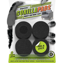 Slipstick GorillaPads CB149 Non-Slip Furniture Pads/Rubber Grippers (Set of 8) Self-Adhesive Furniture Feet Floor Protectors, 1-1/2 inch Round, Black