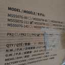 Marsail 111" L-Shape Sofa, Modular Cloud Couches with Deep Seats & High-Back, Corduroy Sectional Sofa for Living Room Bedroom with Ottoman, No Assembly Required, Grey