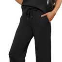 SAMPEEL Two Piece Sets for Women Summer Vacation Travel Outfits Business Casual Outfits Matching Sets Women Clothing (Black, M)