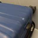 Amazon Basics 30" Hardside Large Checked Luggage with Multi-directional Wheels, Expandable for Up to 15% More Space, Scratch-Resistant Hardshell, Navy Blue