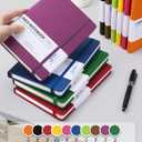Dynta Hardcover Journal Notebooks, 10 Packs A5 Lined Journals Bulk for Writing 200 Pages/100Sheets, 8.4 x 5.8 inch, 10 Colors Classic Ruled Notebook for Work/Travel/College/Note Taking