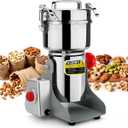 800G Electric Grain Grinder Mill, 2000W Swing-Type 304 Dry Cereals Pulverizer Makes Dry Goods, Spices, Coffee, Pepper, Etc., Commercial 110V High-speed Superfine Machine (800G Swing Type)