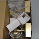 Battery Operated Wall Sconces Set of 2: Gold Rechargeable Wall Lights with Touch and Remote Control, Wireless Battery Powered Wall Scone Cordless Wall Lamp for Bedroom Living Room Bathroom Hallway