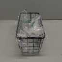 1 Pack Hanging Wall Basket Organizer Over the Cabinet Door Wire Baskets for Organizing -Space-Saving Hanging Baskets for Organizing Wall Mount Storage,No Drilling Adhesive Wall Storage Basket, Black