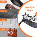 Heavy Duty Revolving Punch Plier Kit, Diyife Leather Hole Punch Set with 5 Replaceable Base, 6 Punching Head, Multi-Size for Belts, Watch Bands, Saddles, Rubber, Craft Projects or DIY Home