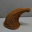 Dandat 1 Pcs Thanksgiving Cornucopia Basket 13.78 Inch Thanksgiving Horn of Plenty Fall Table Decoration Harvest Cornucopia for Autumn Table Centerpieces Fall Party Decorations