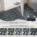 Lahome Moroccan Black Area Rugs 8x10 Living Room Non-Slip Backing Ultra-Thin Large Rug Throw Stain Resistant Dining Room Rugs for Under Table, Geometric Print Modren Soft Rug for Bedroom Office Hana