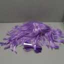 PLULON Light Purple Wavy Bob Wigs with Bangs Heart Sunglasses Hair Cap for Women, Colored Synthetic Hair Short Bob Loose Curly Shoulder Length Wigs for Costume Bachelorette Party Music Festival