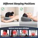 xiaomubiao Face Down Pillows for Massage Table, Massage Headrest for Bed, Face Pillow for Stomach Sleeping, BBL Pillow After Surgery Post Eye Surgery & Vitrectomy Recovery, Removable Cover Grey