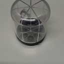 Pill Bottle Organizer with 7 Large Compartments, Pill Dispenser for Travel, Supplement Organizer with Anti-Mixing Design, BPA-Free Pill Container with 20 Pcs Labels, Black