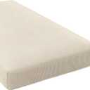 H.VERSAILTEX Super Stretch Individual Chaise Cover Sectional Couch Covers for L Shaped Sofa Both Left/Right Featuring Thick Jacquard Textured Twill Fabric (1 Piece Chaise Cover Large, Natural)